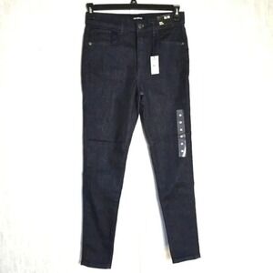 EXPRESS Women's 8 Jeans High Rise Skinny Dark Wash City Sleek Casual Stretch NWT